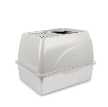 Go Fresh - Stainless Steel No Mess Cat Litter Box - Sand